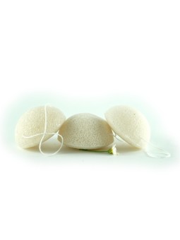 ESPONJA FACIAL DE FIBRA DE KONJAC Natural