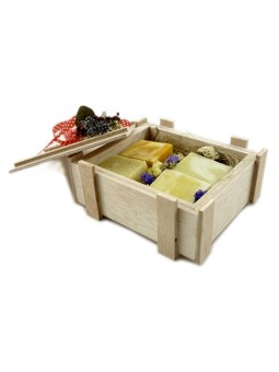 regalo caja madrea de jabones