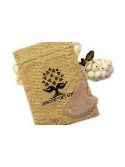 GUA  SHA de CUARZO ROSA